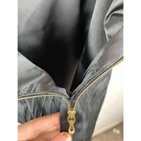 NADA Boned Strapless Textured Zipper Dress - Picture 7 of 9